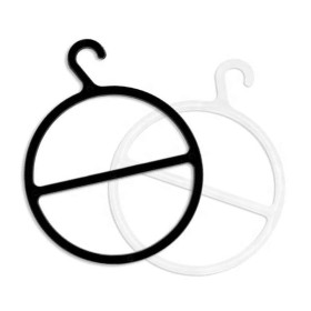 علاقة شال دائري اسود / شفاف